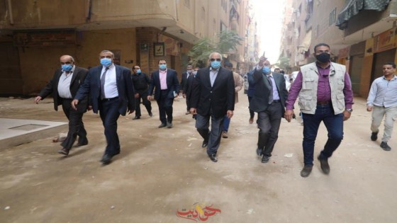 بالصور .. راشد: يعاين عقار به نسبه ميل فى الهرم .. يكلف لجنة استشارية لاعداد تقرير فنى بحالته