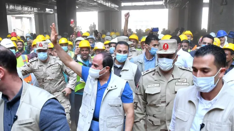 بالصور .. الرئيس السيسي يتفقد "مدينة مصر الدولية للالعاب الاوليمبية بالعاصمة الادارية الجديدة"