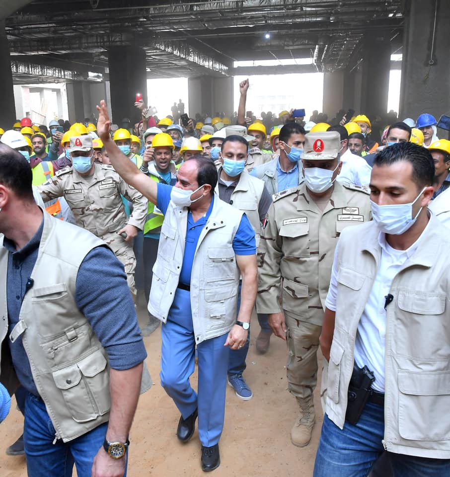 بالصور .. الرئيس السيسي يتفقد “مدينة مصر الدولية للالعاب الاوليمبية بالعاصمة الادارية الجديدة”