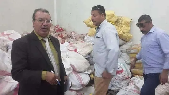 بالصور .. ضبط ما يقرب من 2.5 طن لحوم غير صالحة للإستهلاك الآدمى بأحد الثلاجات