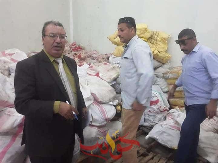 بالصور .. ضبط ما يقرب من 2.5 طن لحوم غير صالحة للإستهلاك الآدمى بأحد الثلاجات