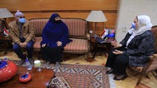 وزيرة التضامن الاجتماعي تلتقي “سيدة المطر”