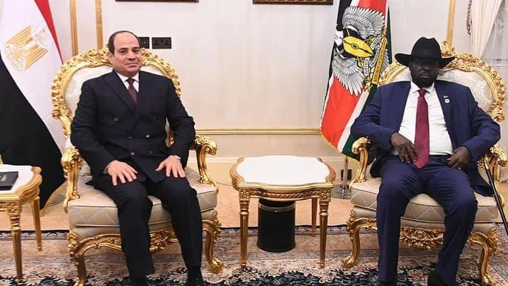 فى جوبا .. الرئيس السيسى يعقد جلسة مباحثات ثنائية مع رئيس جنوب السودان