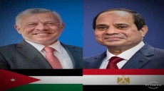 هاتفياً .. الرئيس السيسى يبحث مع ملك الاردن جهود استئناف عملية السلام في الشرق الاوسط
