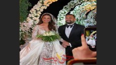 على أنغام ماجدة الرومي .. درة تحتفل بزفافها فى الجونة