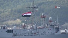 شاهد بالفيديو .. السفن الحربية المصرية تعبر مضيق البوسفور فى تركيا