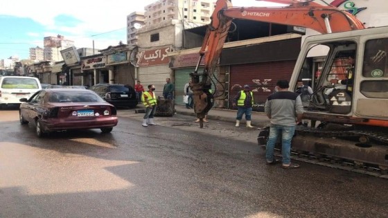إحلال وتجديد خط الصرف الصحى بشارع ملك حنفى بالاسكندرية