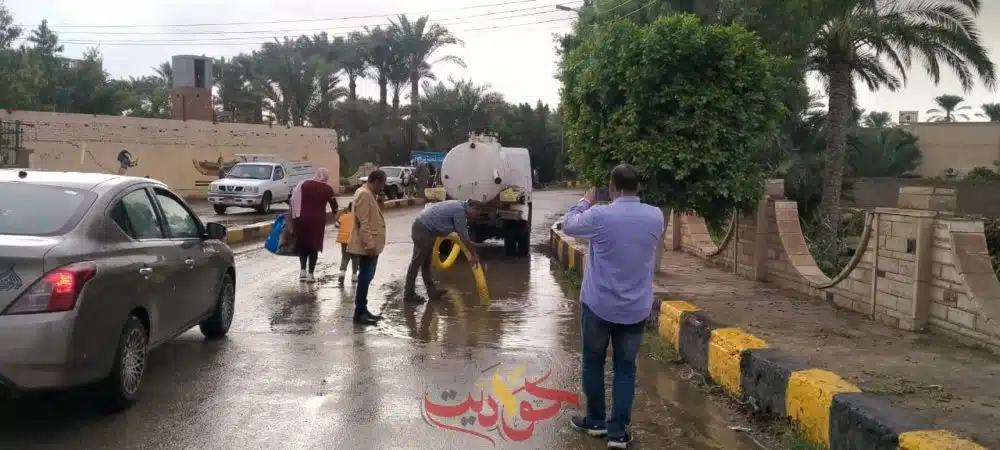 ابو شنب يتابع شفط تجمعات مياه الأمطار بقرى مركز البدرشين