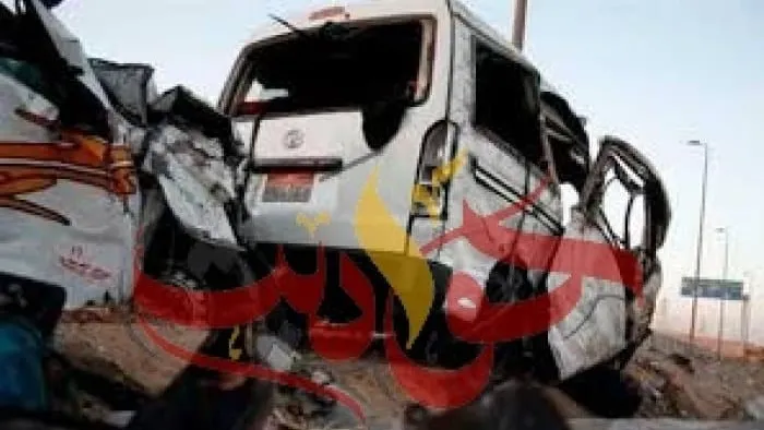 ننشر بالاسماء .. مصرع وإصابة 12 شخص إثر تصادم مينى باص مع ميكروباص فى أطفيح