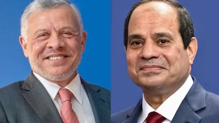 هاتفياً .. السيسي يبحث مع نظريه الأردنى القضية الفلسطينية والعلاقات الثنائية بين البلدين