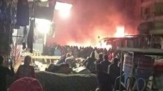 السيطرة على حريق بسوق الحى العاشر.. والشهود: إشعال النار للتدفئة السبب