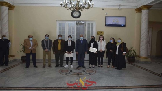 محافظ الجيزة يُكرم الطلاب المبتكرين طريقة الوقاية من السرطان