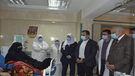 محافظ الجيزة يتفقد مستشفيات أبو النمرس والحوامدية العام