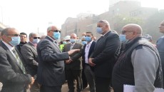 بالصور .. الجيزة: إطلاق إشارة بدء تنفيذ أعمال توسعة كوبري ترسا