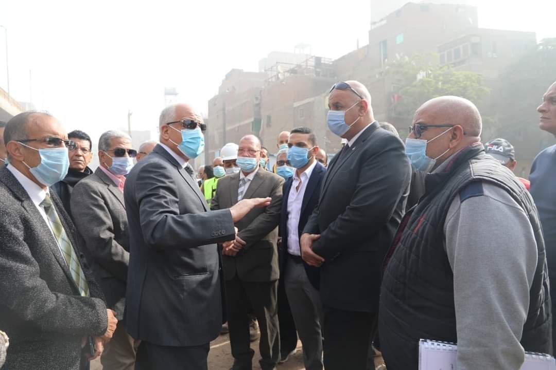 بالصور .. الجيزة: إطلاق إشارة بدء تنفيذ أعمال توسعة كوبري ترسا