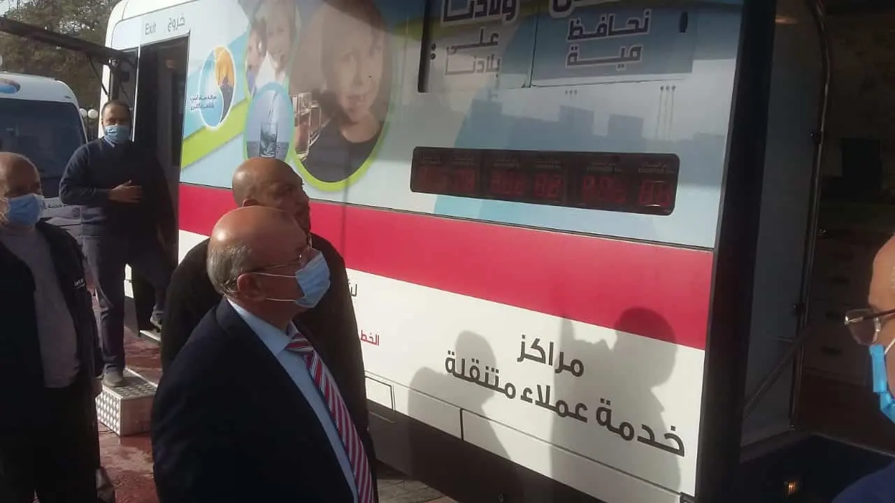 مياه القاهرة تطلق اسطول من سيارات مراكز خدمة العملاء المتطورة