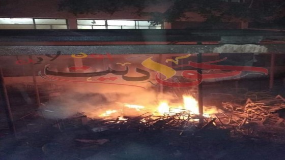 الحماية المدينة : إخماد حريق محدود خلف إدارة الحوامدية التعليمية (صور)