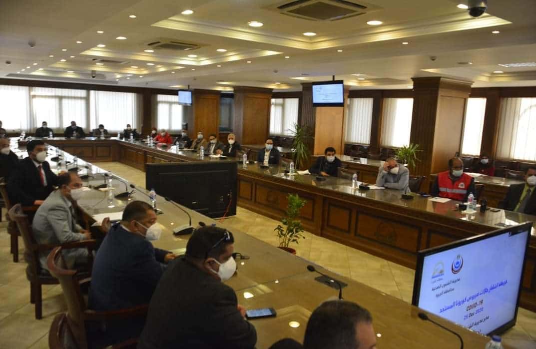 خلال اجتماعه بمديرى المستشفيات .. محافظ الجيزة تجهيز 3 مراكز صحية لتلقى لقاحات كورونا كمرحلة أولى