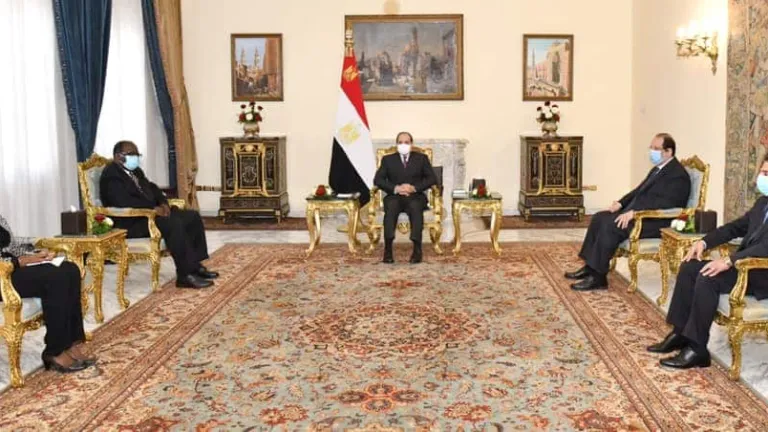 الرئيس السيسى يستقبل المبعوث الخاص لرئيس غانا
