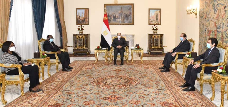 الرئيس السيسى يستقبل المبعوث الخاص لرئيس غانا