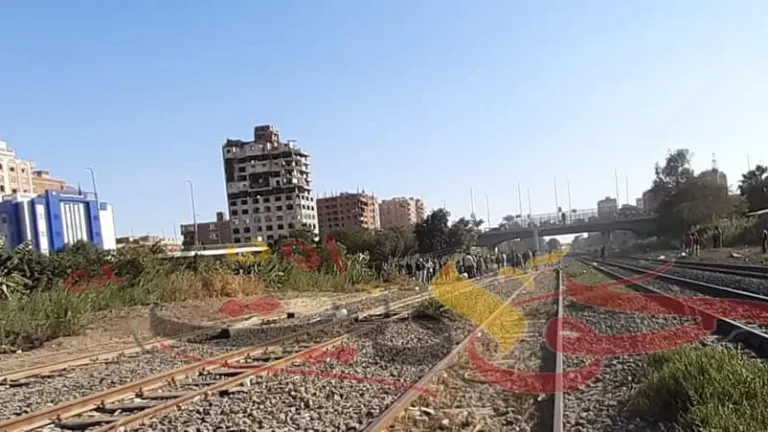 مصرع شاب أسفل عجلات القطار فى الحوامدية