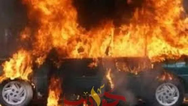 احتراق سيارة نقل أعلى محور صفط فى الجيزة