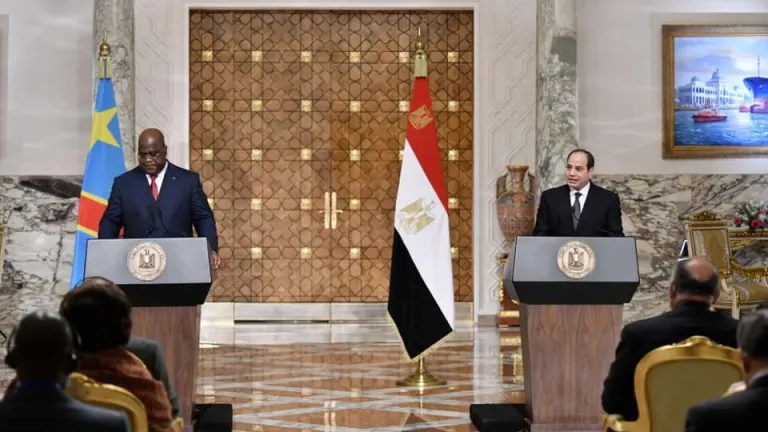 ننشر نص كلمة الرئيس السيسي خلال المؤتمر الصحفي المشترك مع رئيس جمهورية الكونغو الديمقراطية