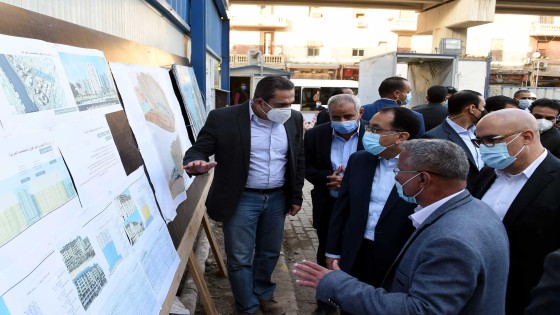 رئيس الوزراء يتفقد مشروع تطوير منطقة مثلث ماسبيرو