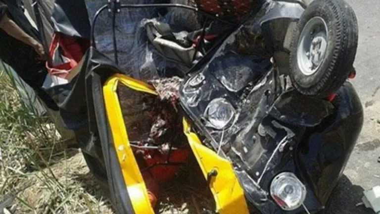 يعبر بالتوكتوك مزلقان العياط فيفرمه القطار .. تعرف على التفاصيل