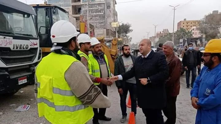 الشهابي يتفقد تمركزات معدات مواجهة الأمطار بالصف وأطفيح وطريق مصر اسيوط