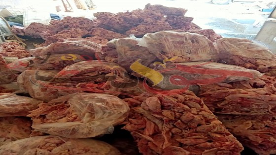 بالصور.. ضبط 3 أطنان هياكل دواجن غير صالحة للاستهلاك الآدمي بكرداسة