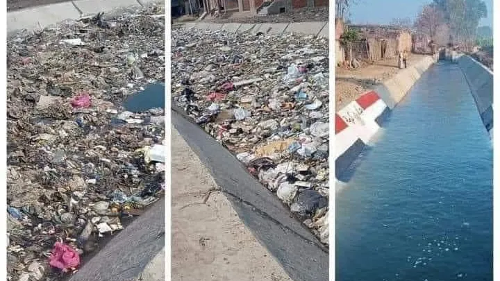 وزارة الموارد المائية والرى تناشد المواطنين بعدم إلقاء المخلفات فى المجارى المائية