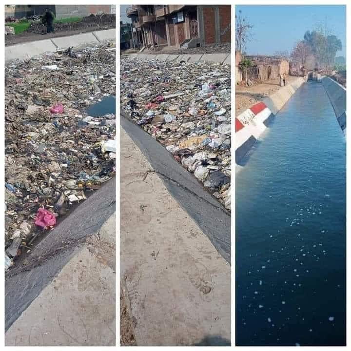 وزارة الموارد المائية والرى تناشد المواطنين بعدم إلقاء المخلفات فى المجارى المائية
