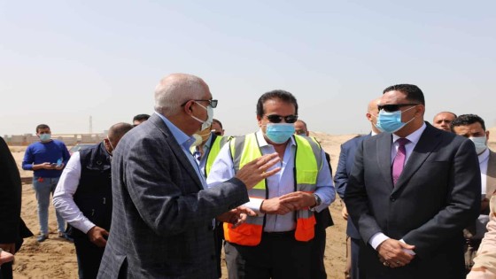 وزير التعليم العالي يتفقد منشآت جامعة المنصورة الأهلية