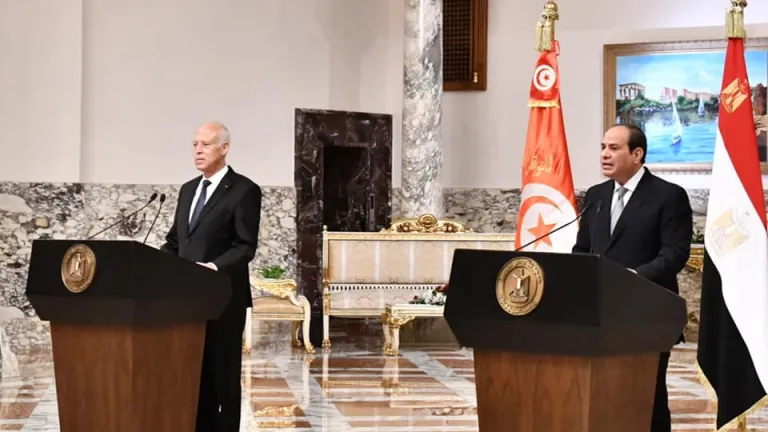 ننشر كلمة الرئيس السيسي خلال المؤتمر الصحفي المشترك مع رئيس الجمهورية التونسية