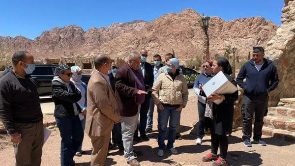 وزيرة البيئة تتابع أعمال التطوير بمحمية سانت كاترين ومشروع التجلى الأعظم