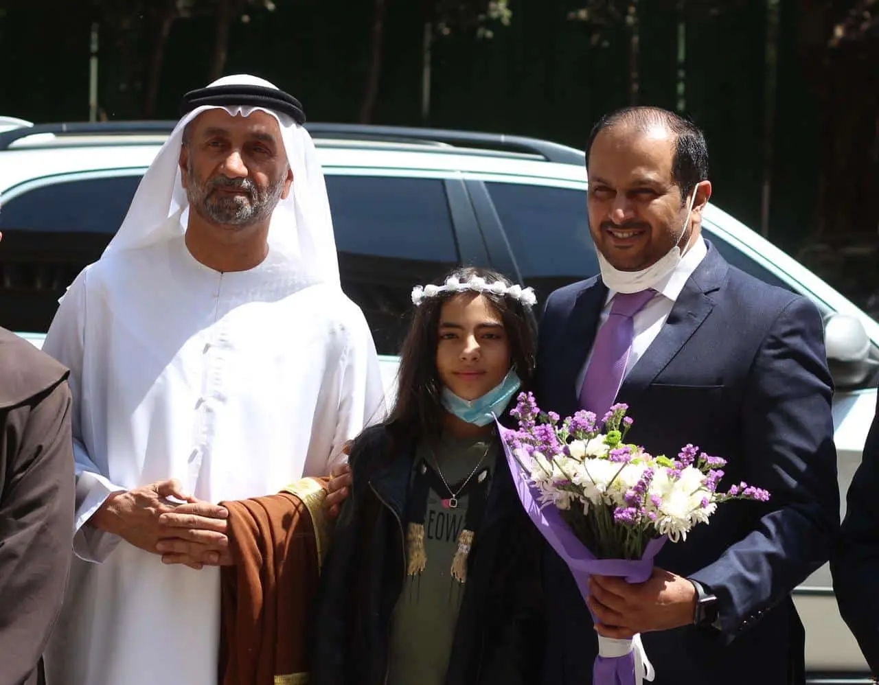 رئيس المجلس العالمي للتسامح وسفير الامارات يكرما الطالبة "جويرية أمير "