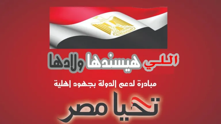"اللي هيسندها ولادها" مبادرة أهلية جديدة لدعم الدولة المصرية
