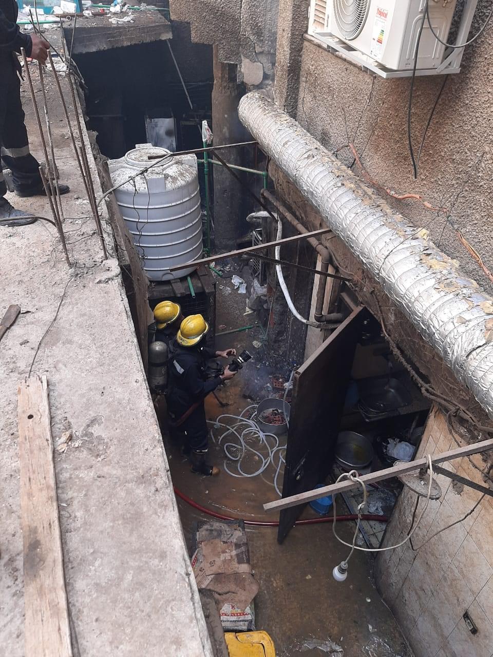 نشوب حريق بمطعم البيت اليمنى فى الدقى