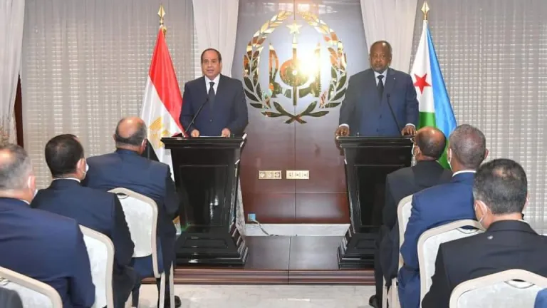 ننشر كلمة الرئيس السيسي خلال المؤتمر الصحفي المشترك مع رئيس جمهورية جيبوتي