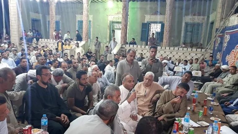 بديوان أبو سليم بالأقواز ..جلسة عرفية تنهي خلافا بين ثلاث عائلات بالصف جنوب الجيزة