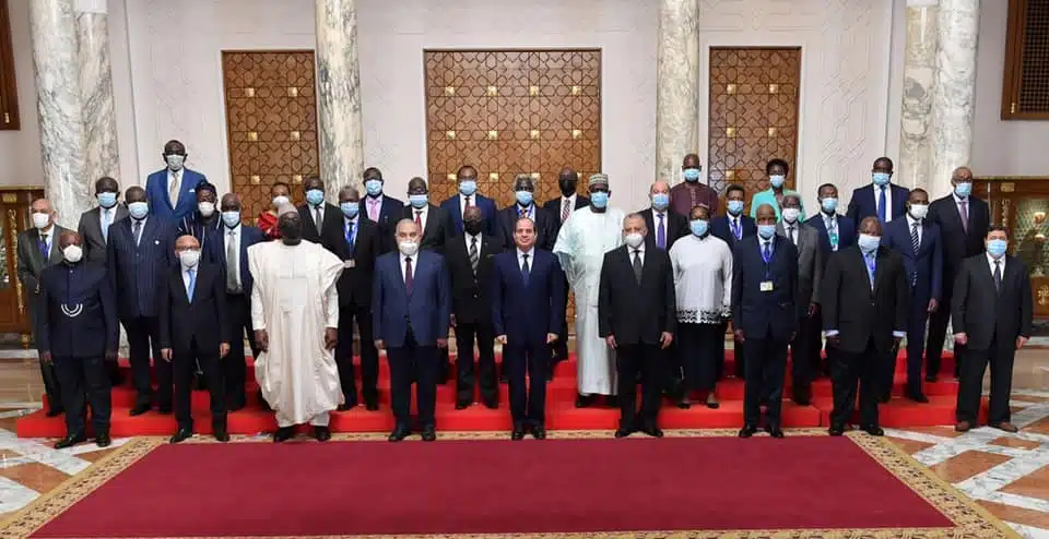 الرئيس السيسى لرؤساء المحاكم الدستورية الافريقية : مصر حاربت الارهاب بالتوازي مع جهود التنمية الشاملة