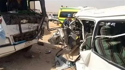ننشر بالأسماء .. مصرع وإصابة ٢٦ شخصًا في حادث تصادم بطريق "الإسكندرية مطروح الساحلي" أمام قرية جلالة الضبعة .. منهم 2 من ابناء الحوامدية و4 قرية طموه التابعة لمركز ابو النمرس فى محافظ الجيزة