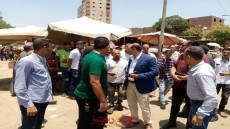 لتقنين أوضاع الباعة الجائلين .. جولة ميدانية لرئيس حى جنوب الجيزة بميدان المنيب