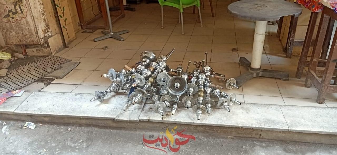 استجابة لشكاوى المواطنين ..محافظة الجيزة: ضبط “500” شيشة “بالهرم والعجوزة وشمال والوراق وأوسيم والصف”