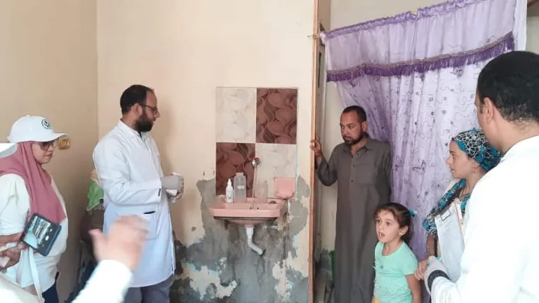 مياه الجيزة: حملة لتوعية المواطنين بإجراءات سلامة ومأمونية المياه بأطفيح