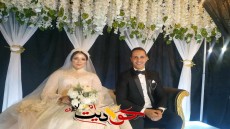 ألف مبروك الزفاف السعيد .. ايمن جبر واسماء ابو السعد