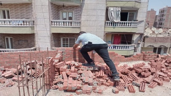 إزالة 23 حالة بناء مخالف وتعدى على الاراضى الزراعية بمحافظة الجيزة .. منهم ابو النمرس والحوامدية والبدرشين