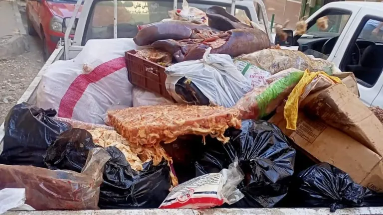 ضبط 15 طن لحوم ودواجن ومصنعاتها غير صالحة للأستهلاك الادمى فى الجيزة