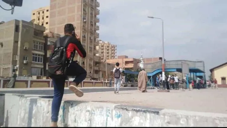 بالصور .. مصرع سيدة دهساً بالقطار فى الحوامدية